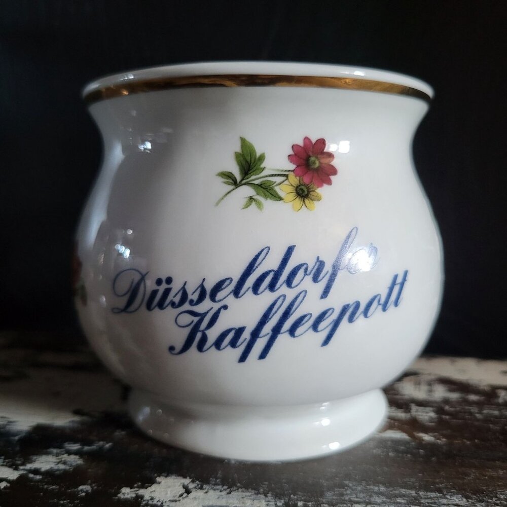 Vintage German Porcelain Düsseldorfer Kaffeepott German Souvenir Coffee Mug